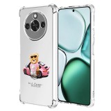 Husa antisoc pentru honor x9c smart, airbag pro, transparent, girl power