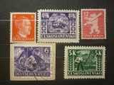 Germania Al Treilea Reich Berlin Cehoslovacia Hitler Lot 5 Mărci -A666