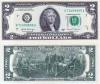 Bancnota SUA 2 Dolari 2017 UNC, America, Bancnote Straine, Necirculata