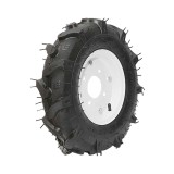 Roata completa 400/8 R1 4PR cu profil crampon si janta alba