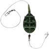 Montura Method Feeder Benzar Rapid Rig 50g, Carlig nr.10, Pescuit Crap, Fir Textil 7.65kg, Spin 7mm, Gata Legata