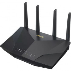 Router Wireless RT-AX5400, AX5400, Dual-Band, Tri-Core 1.5GHz CPU, AiProtection Pro, Adaptive QoS, VPN Fusion, IPTV, OFDMA, MU-MIMO, Beamforming, Link