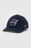 American Needle șapcă de baseball din bumbac Nasa culoarea albastru marin, cu imprimeu