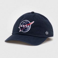 American Needle șapcă de baseball din bumbac Nasa culoarea albastru marin, cu imprimeu