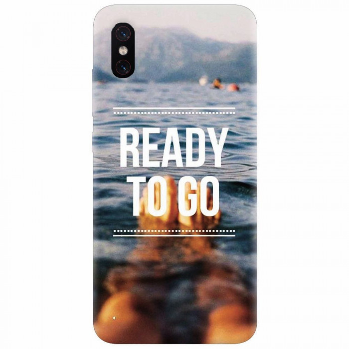 Husa silicon pentru Xiaomi Mi 8 Pro, Ready To Go Swimming