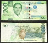 FILIPINE █ bancnota █ 200 Piso █ 2016F █ P-209 █ UNC █ necirculata