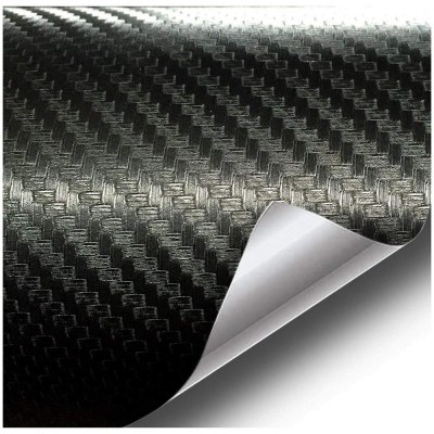 Folie colantare auto Carbon 3D Negru, 3m x 1,27m foto