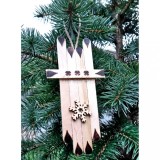 Set de ornamente din betisoare, pentru bradul de Craciun