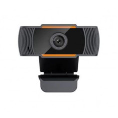 Camera web Well, 1280 x 720 px, microfon incorporat, USB 2.0, Negru/Portocaliu