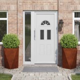 vidaXL Jardinieră 2 pcs Ruginit 50 x 50 x 75 cm 883807