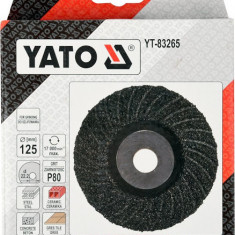 YATO DISC PENTRU SLEFUIT UNIVERSAL, 125MM, P80