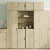 VidaXL Dulap &icirc;nalt, stejar sonoma, 80x42,5x185 cm, lemn prelucrat