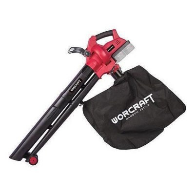 Aspirator/suflanta frunze,&amp;nbsp;2x20V Li-ion (acumulatori neinclusi),&amp;nbsp;cu sac colector, Worcraft foto