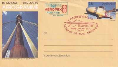 FILATELIE TEMATICA - PLIC AUSTRALIA TEMATICA AVION AVIOANE AVIATIE AIRMAIL AEROGRAM foto