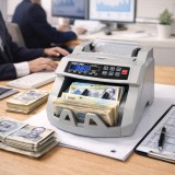 Masina de numarat bani profesionala cu detectare falsuri UV/MG &ndash; 900 bancnote/min, display LED