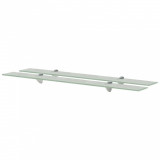 vidaXL Rafturi suspendate, 2 buc., 90 x 10 cm, sticlă, 8 mm