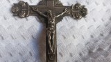 MEDALION CRUCE CRUCIFIX de colectie MASIV PECTORAL OPULENT vechi SPANIA rar