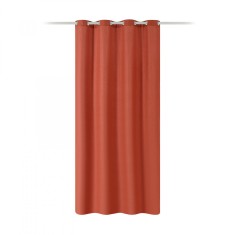 Draperie Elfie Opac cu inele Jemidi, 140 x 245 cm, Rosu, Poliester, 55279.29.01