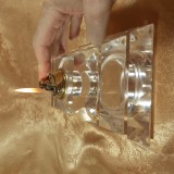 Set fumoar Art Deco Modernist, piramida, modular, acrilic, vintage