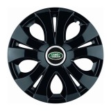 Set 4 Capace Roti Top Negru R16, Compatibil Cu Land Rover