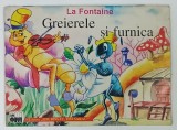 GREIERELE SI FURNICA de LA FONTAINE , ilustratii SERBAN ANDREESCU , ANII '90