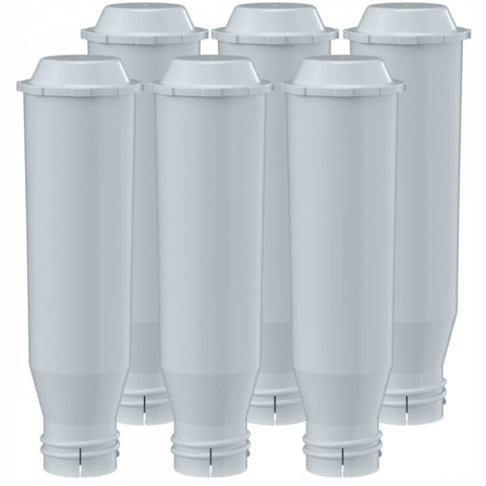 Set 6 filtre apa, Aquafloow, Compatibil cu espressor Nivona/Krups, Alb