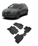 Cumpara ieftin Set covorase auto din cauciuc tip tavita SKODA Karoq 2017 - 2019, Umbrella