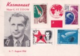 FILATELIE TEMATICA - PLIC RUSIA URSS TEMATICA COSMOS NAVE SPATIALE SPATIU COSMONAUTICA
