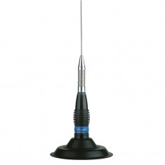 Antena Statie Radio CB auto President ML 145 Inox Magnetica 150 cm - 600 W - 140 Canale foto