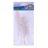 Accesorii creatie - pene, alb, 13-17cm, set 6 buc, Craft with Fun, 463669