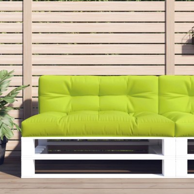 Pernă de paleți, verde aprins, 120x40x12 cm, material textil foto