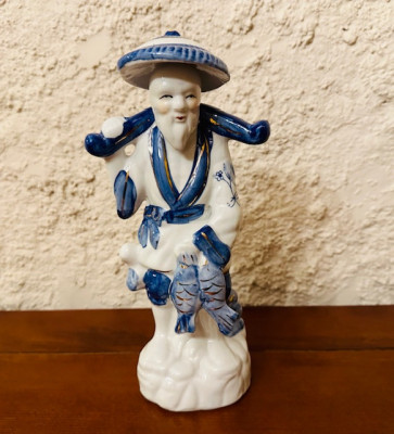 STATUETA DIN PORTELAN CHINEZESC - BIBELOU MARE H27cm foto