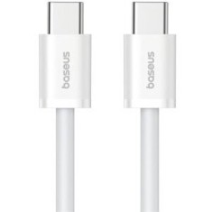 Cablu alimentare si date Baseus Superior, Fast Charging Data Cable pt. smartphone, USB Type-C la USB Type-C 30W, 2m, alb