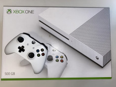 Consola Microsoft Xbox One Slim 500 GB White, 2x Controller + 10 jocuri foto