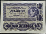 Bancnota istorica 10 COROANE / KRONEN- AUSTRIA, anul 1922 * cod 346