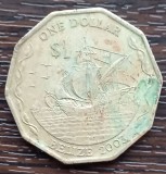 (M1425) MONEDA BELIZE - 1 DOLLAR 2003, ADMINISTRATIE BRITANICA
