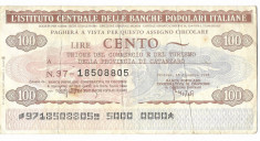 CEC 100 lire 1976 - Istituto centrale delle banche popolari italiane foto