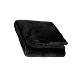 Patura decorativa, 160X130 cm, Negru, Poliester, ATU-088375, Oem