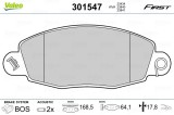 VALEO 301547 FIRST set placute frana,frana disc