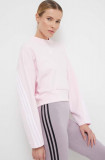 Cumpara ieftin Adidas bluză femei, culoarea roz, cu imprimeu IS3881
