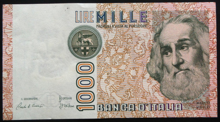 Bancnota 1000 LIRE - ITALIA, anul 1982 *cod 503 - A.UNC!
