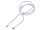 Cablu USB 2.0 USB C 1m alb High Speed, Baseus