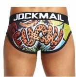 Sexy Chiloti Jockstrap Barbati JockMail Push Up Suspensor Boxeri Fuck Imprimeu