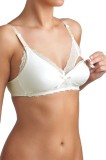Sutien Alaptare Triumph Mamabel Romance N Alb Crem, Broderie, Fara Sarma, Bumbac, Microfibra, Clip-On 70C