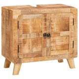 vidaXL Dulap de Baie Maro Lemn solid de mango, lemn stratificat
