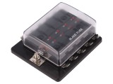 Ladă de siguranţe 19mm, 30A, cu indicator LED - SCI