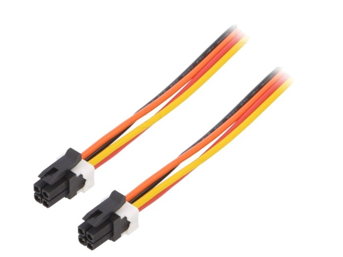 Microfit 4 Circuit 1M Cable Assembly
