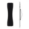 Suport tip inel pentru telefon, Kwmobile, Negru, Plastic, 35412.01