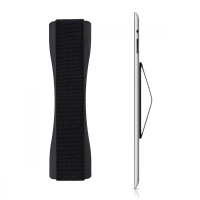 Suport tip inel pentru telefon, Kwmobile, Negru, Plastic, 35412.01 foto