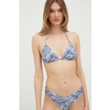 Abercrombie &amp; Fitch sutien de baie culoarea albastru marin, cupa usor rigidizata
